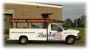 Photo Ballard Garage Doors service truck in Hickory NC